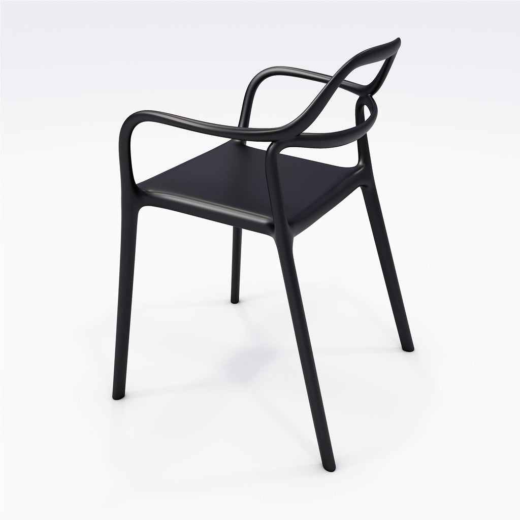 Olio Designs Dali Indoor/Outdoor Chair, Black