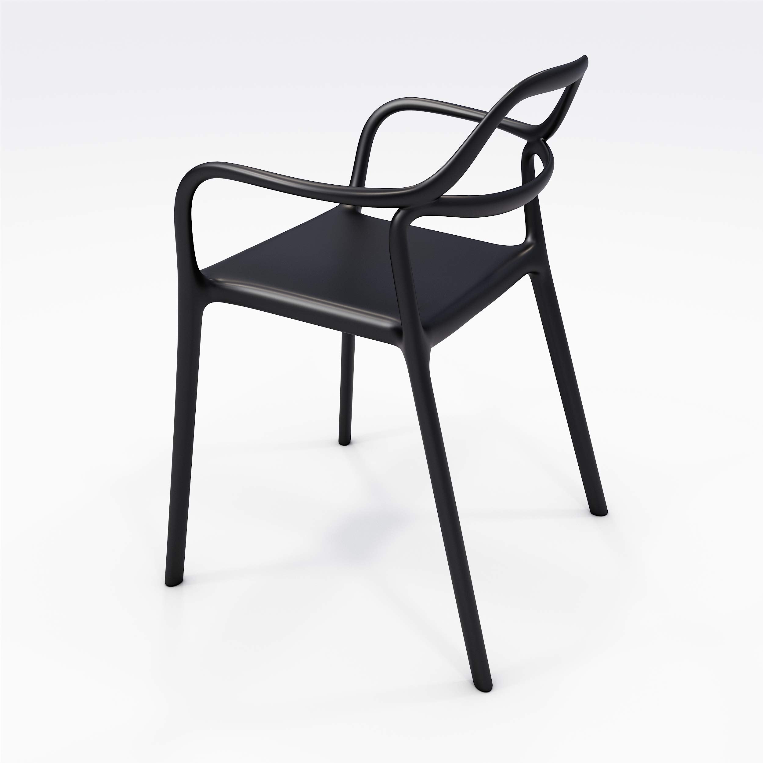 Olio Designs Dali Indoor/Outdoor Chair, Black