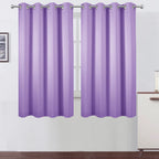 Lemomo 100% Blackout Curtains 52 X 63 Inch/Lavender Curtains 2 Panels With Black Lining Room Darkening Thermal Insulated Bedroom