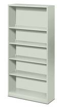 HON Metal Bookcase - Bookcase with Two Shelves, 34-1/2w x 12-5/8d x 72h, Light Gray (HS72ABC)