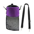 CALANDIS Clothespin Bag Space Saving Hook Included Storage Bag for Dorm Bathroom Home Purple | Clotheslines & Laundry Hangers | 