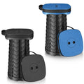 aboutool 2 Pack Collapsible Stool - Lightweight Folding Stool, 485lbs Capacity, Portable for Adults, Camping, Fishing, Hiking, O