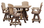 American Furniture Classics Five Piece Square Counter Height Dining Set, Cedar/Tudor Brown