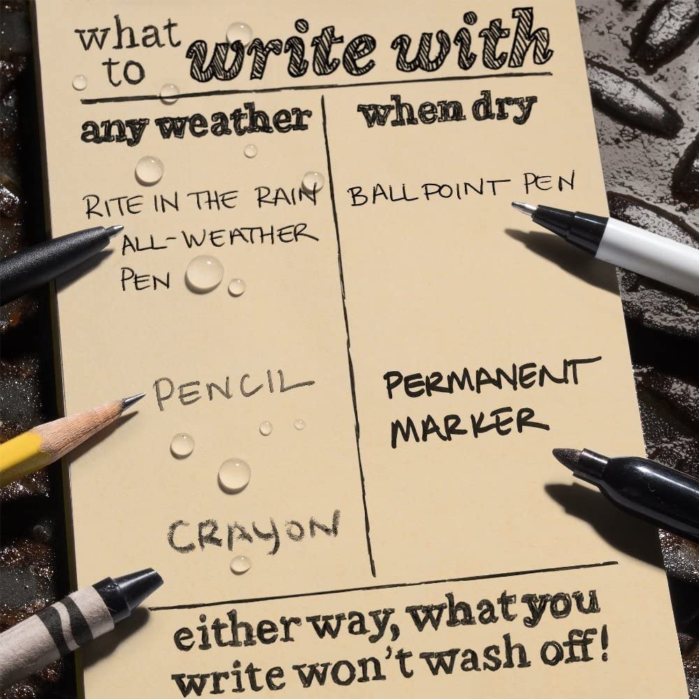 Rite In The Rain Weatherproof Weekly Calendar Set, 8.5' X 11', Tan Sheets, 65 Weeks (No. 9260W-Mx)