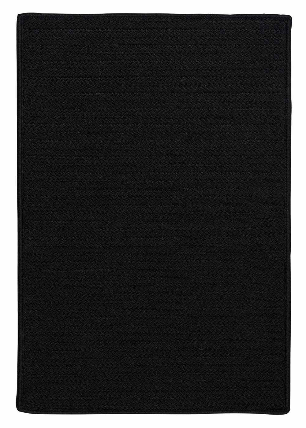 Colonial Mills Simply Home Solid Black 10Ft X 13Ft