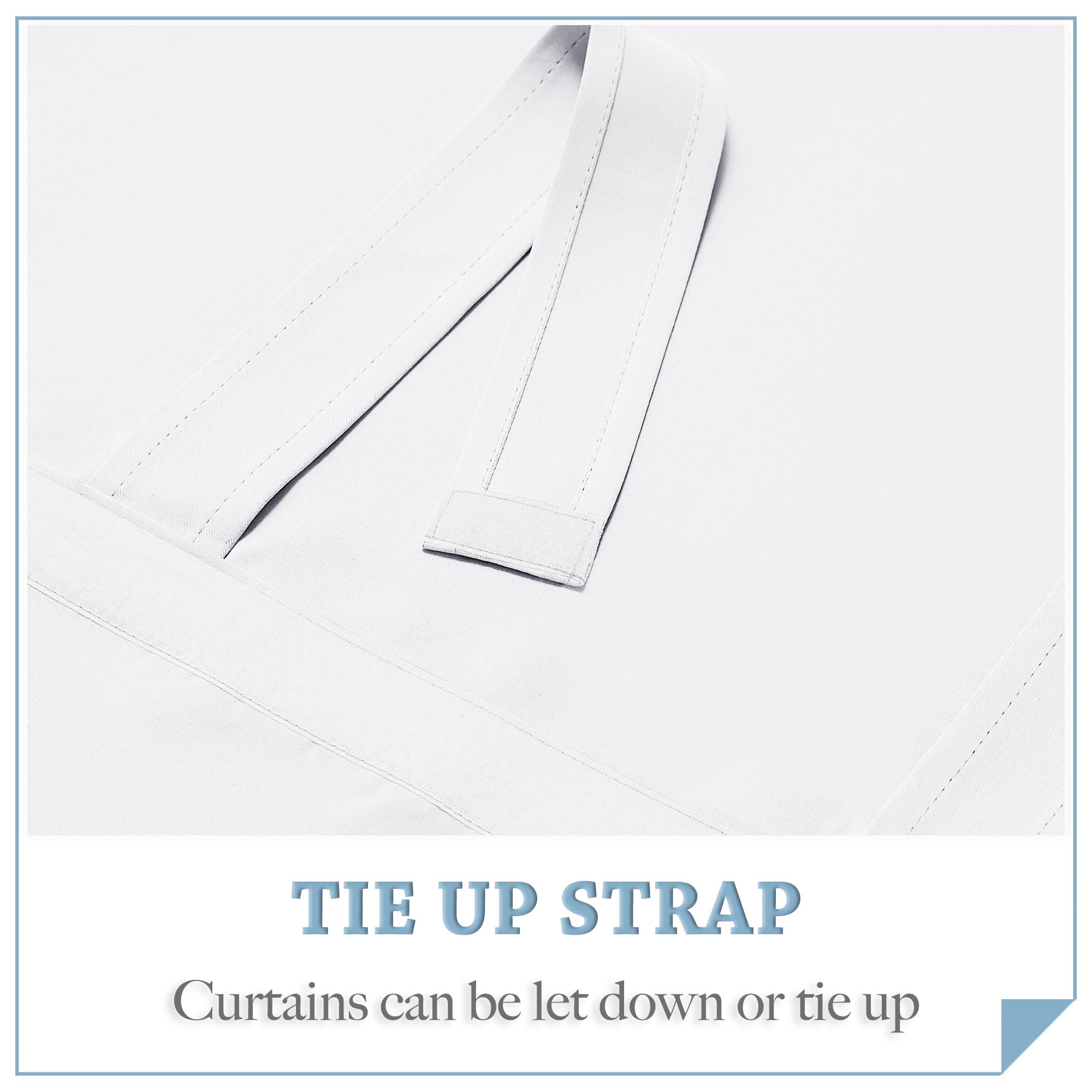 Ryb Home Blackout Door Curtains 2 Panels Set, Privacy Insulating Glass Window Door Blind Shdes For French Door Nana Door Sidelight Door Office, W 26 X L 72, Pure White