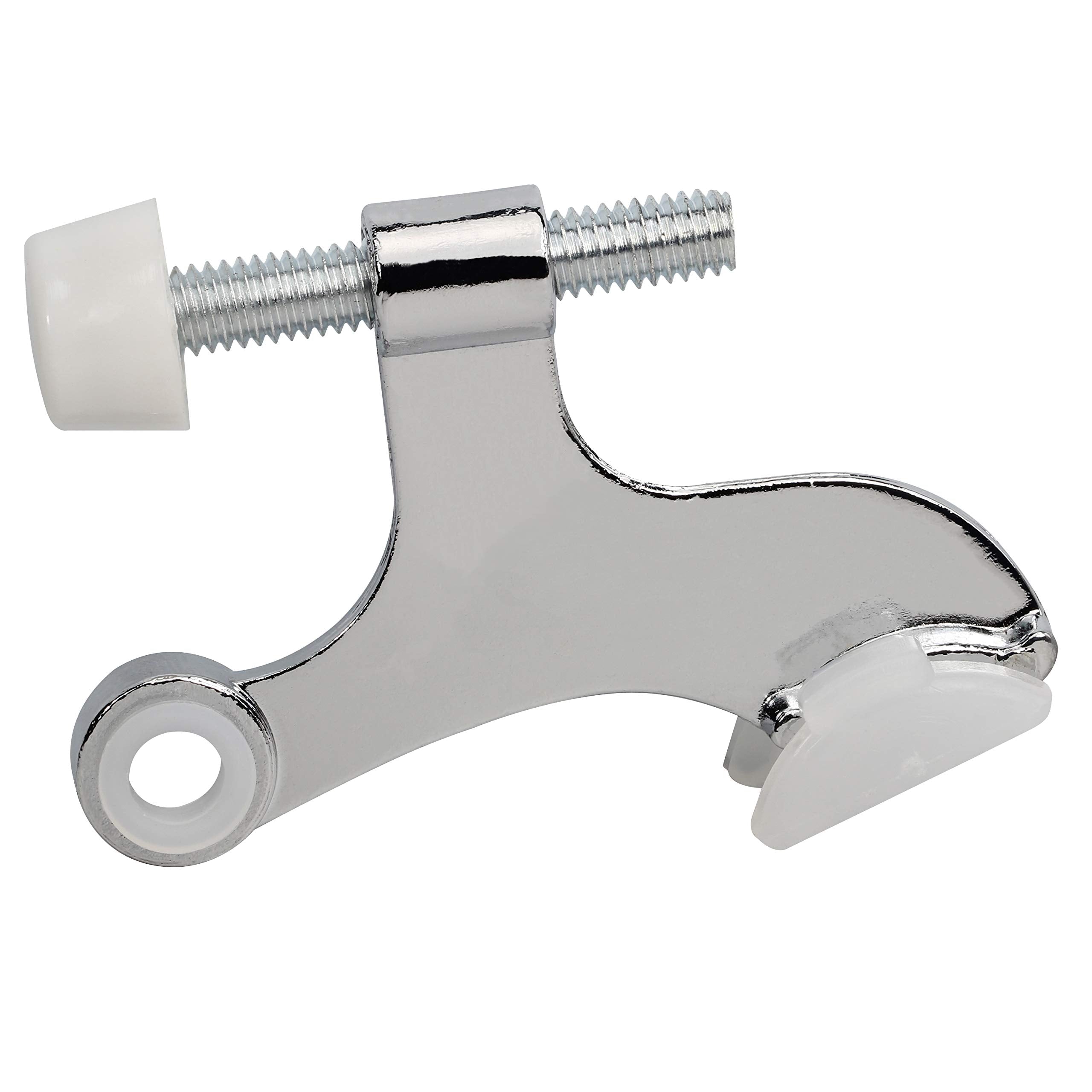 10 Pack Rok Hardware Adjustable Heavy Duty Hinge Pin Door Stop In Chrome Finish, Rokdsp1Ch