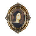 Daimix Vintage Oval Picture Frame 5x7 Antique Bronze Gold Photo Frames with Glass Front, Tabletop or Wall Hanging, Art Deco Gall