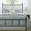 Harbor House 100% Cotton Duvet Cover, Ultra Soft, All Season Bedding Oversized Comforter Cover, Chelsea Paisley Blue Full/Queen 