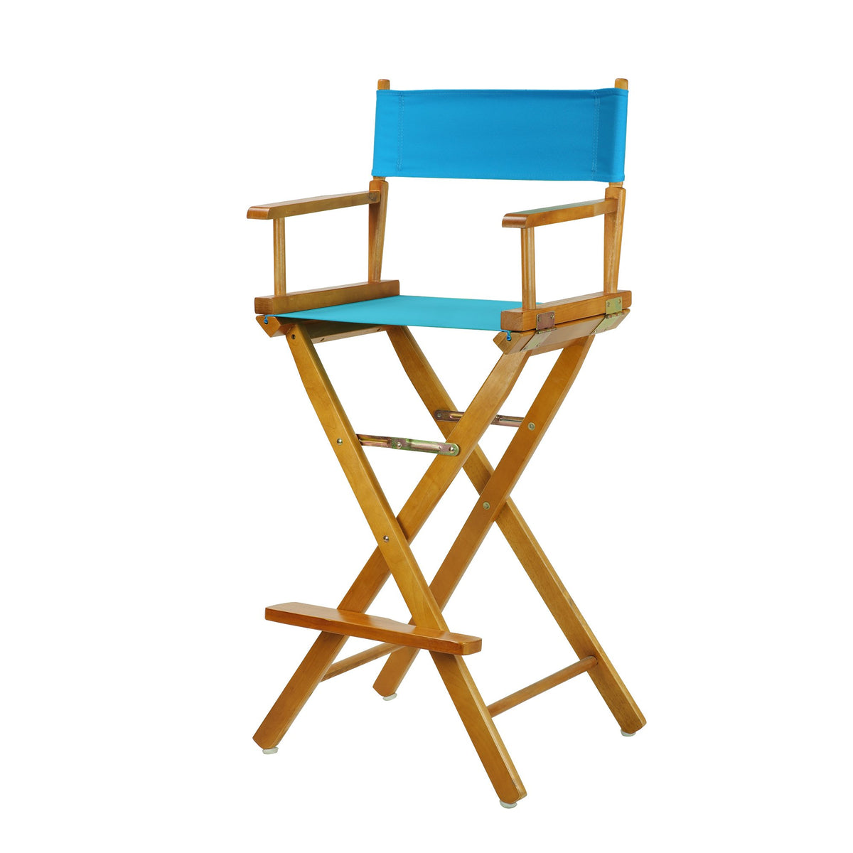 Casual Home 230-05/021-27 Director Chair 30&quot; - Bar Height Honey Oakframe/Turquoise Canvas