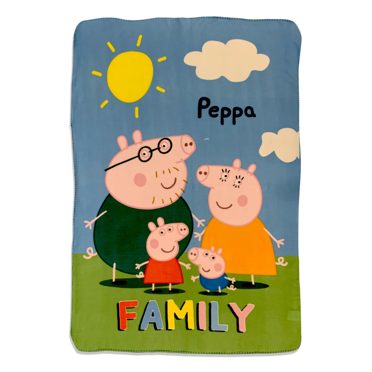 Royal Boys Girls Cozy Fleece Throw Blanket With Extra Soft Fun Design 40' X 60' (Peppa 6)