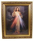 Gerffert Collection The Divine Mercy Framed Portrait Print, 13 Inch (Ornate Gold Tone Finish Frame)