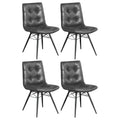 Coaster Home Furnishings Aiken Tufted Dining Chairs Charcoal (Set of 4)