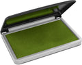Maxmark Large Premium Olive Green Ink Stamp Pad - 2-3/4' By 4-1/4' - Premium Quality Felt Pad