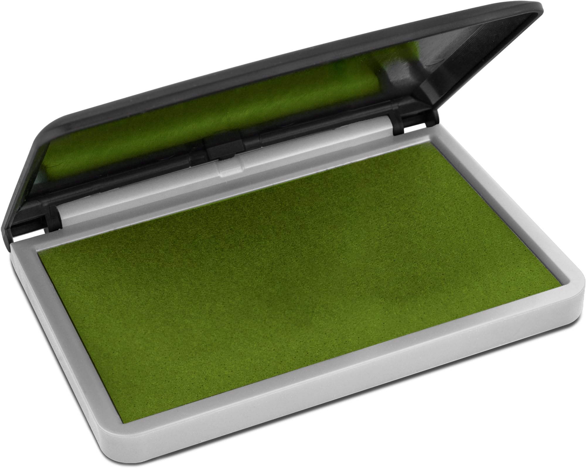Maxmark Large Premium Olive Green Ink Stamp Pad - 2-3/4' By 4-1/4' - Premium Quality Felt Pad