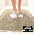GORILLA GRIP Exfoliating Bath and Shower Mat, Textured Backing, 24x16 Beige
