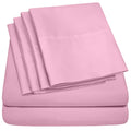 Queen Sheets Pink - 6 Piece 1500 Supreme Collection Fine Brushed Microfiber Deep Pocket Queen Sheet Set Bedding - 2 Extra Pillow