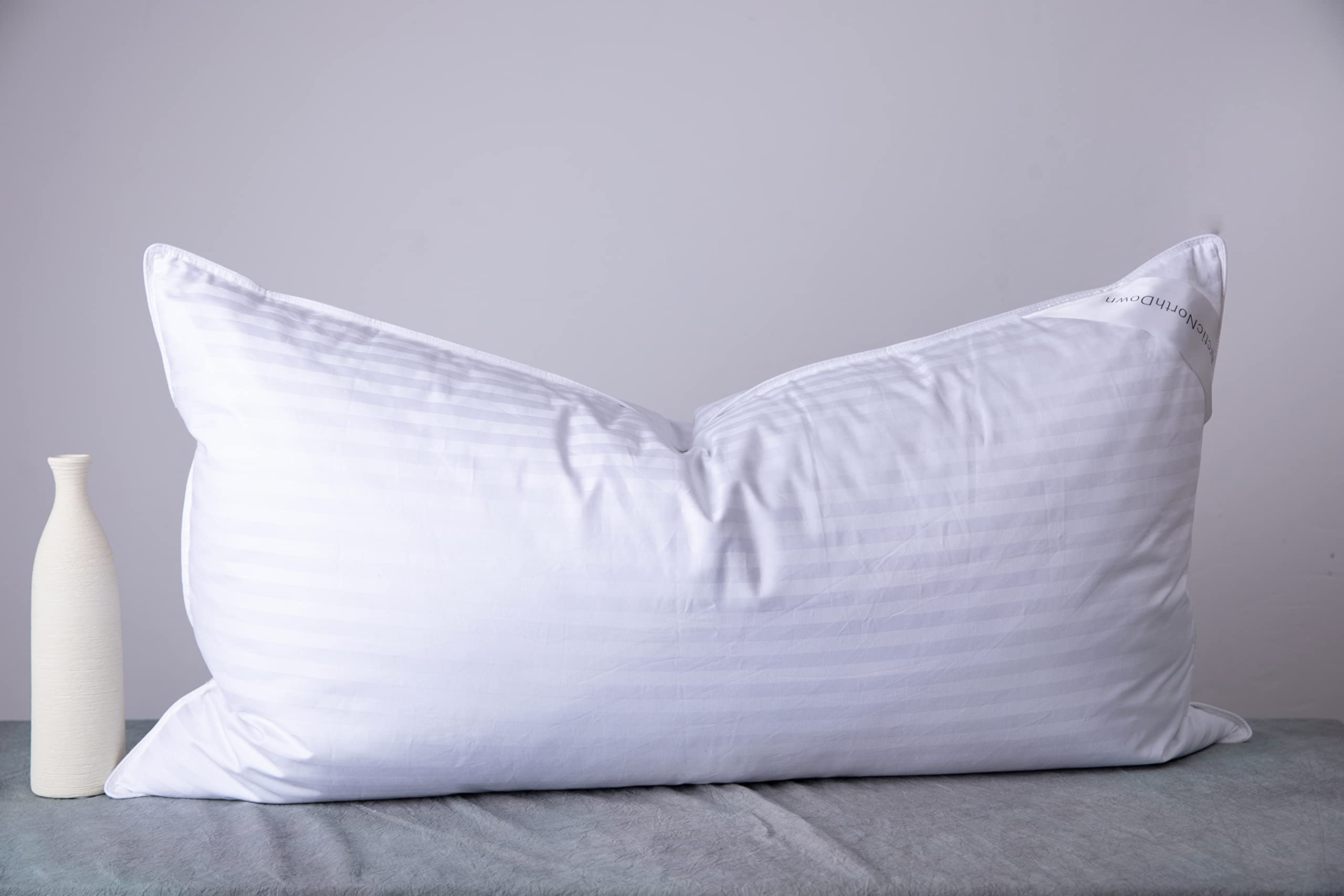 Arcticnorthdown King Size Goose Down Feather Hotel Collection Bed Pillows For Sleeping One Pillow For Back, Stomach Or Side Slee