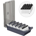 Maxgear Business Card Holder For Desk, Business Card Case Organizer, Credit Card Holder File, Business Card Holders Box Storage,