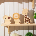 Barydat 3 Pcs Safari Nursery Decor Woodland Animal Nursery Decoration Woodland Nursery Decor Wooden Animal Themed Room Decor for