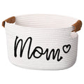 Meanplan Mom Birthday Gift Basket Empty with Handle Mama Mother 15x10x9
