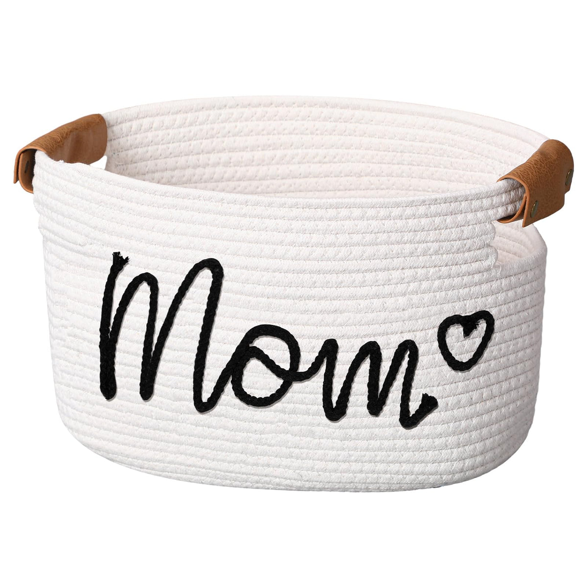 Meanplan Mom Birthday Gift Basket Empty with Handle Mama Mother 15x10x9