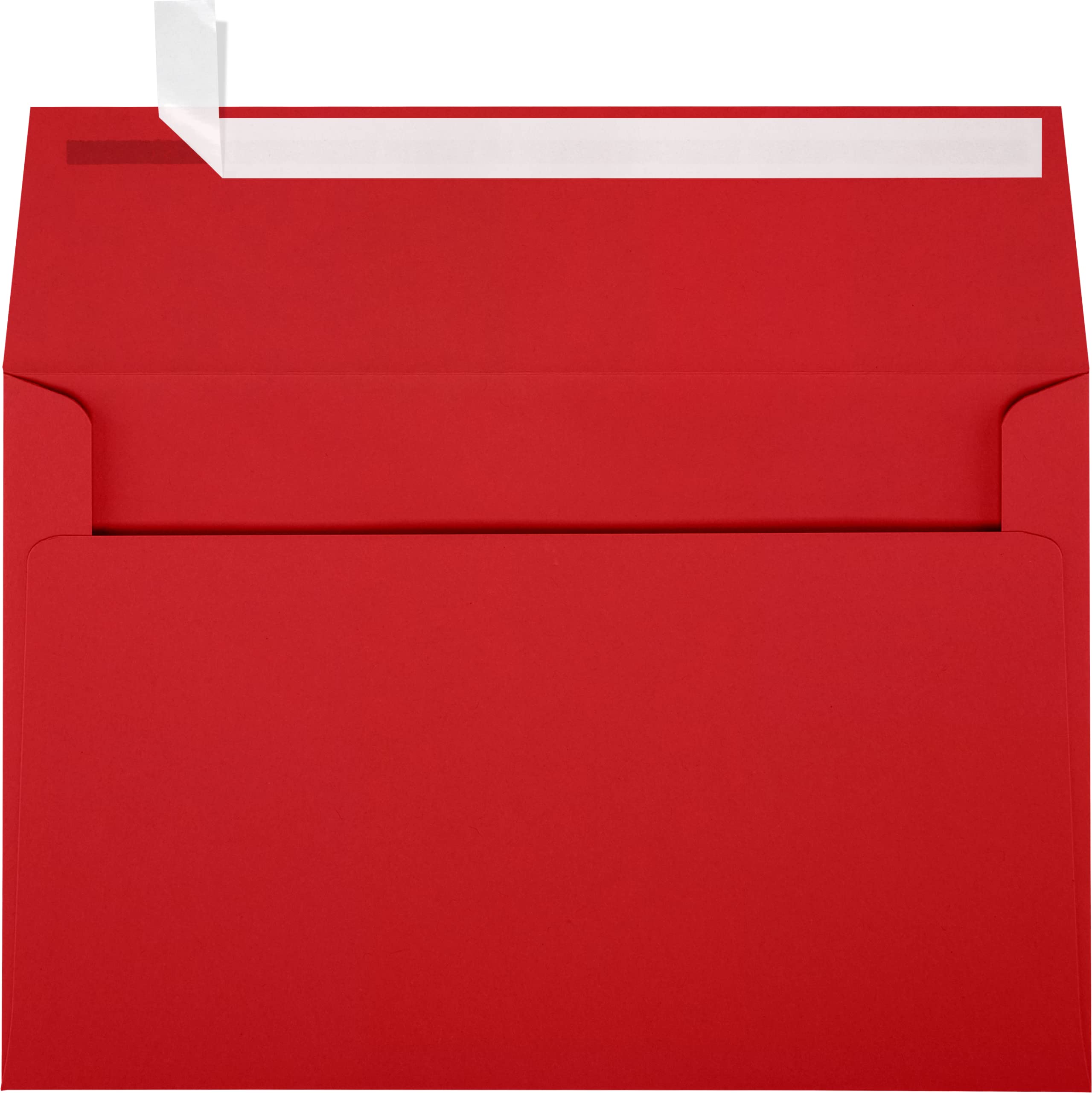 Luxpaper A9 Invitation Envelopes | Peel & Press | 5 3/4' X 8 3/4' | Ruby Red | 80Lb. Text | 50 Qty