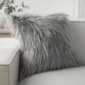 Phantoscope Faux Fur Pillow Cover Decorative Fluffy Throw Pillow Mongolian Soft Fuzzy Pillow Case Cushion Cover For Bedroom And