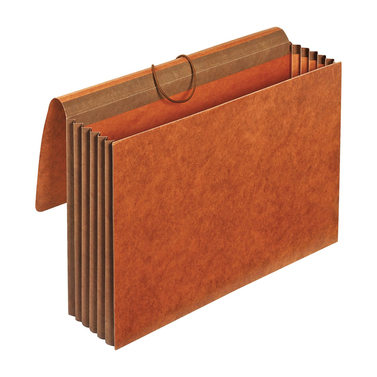 Office Depot Brand Heavy-Duty Expanding Wallets, 5 1/4' Expansion, Legal Size, Brown, Box Of 5 Wallets