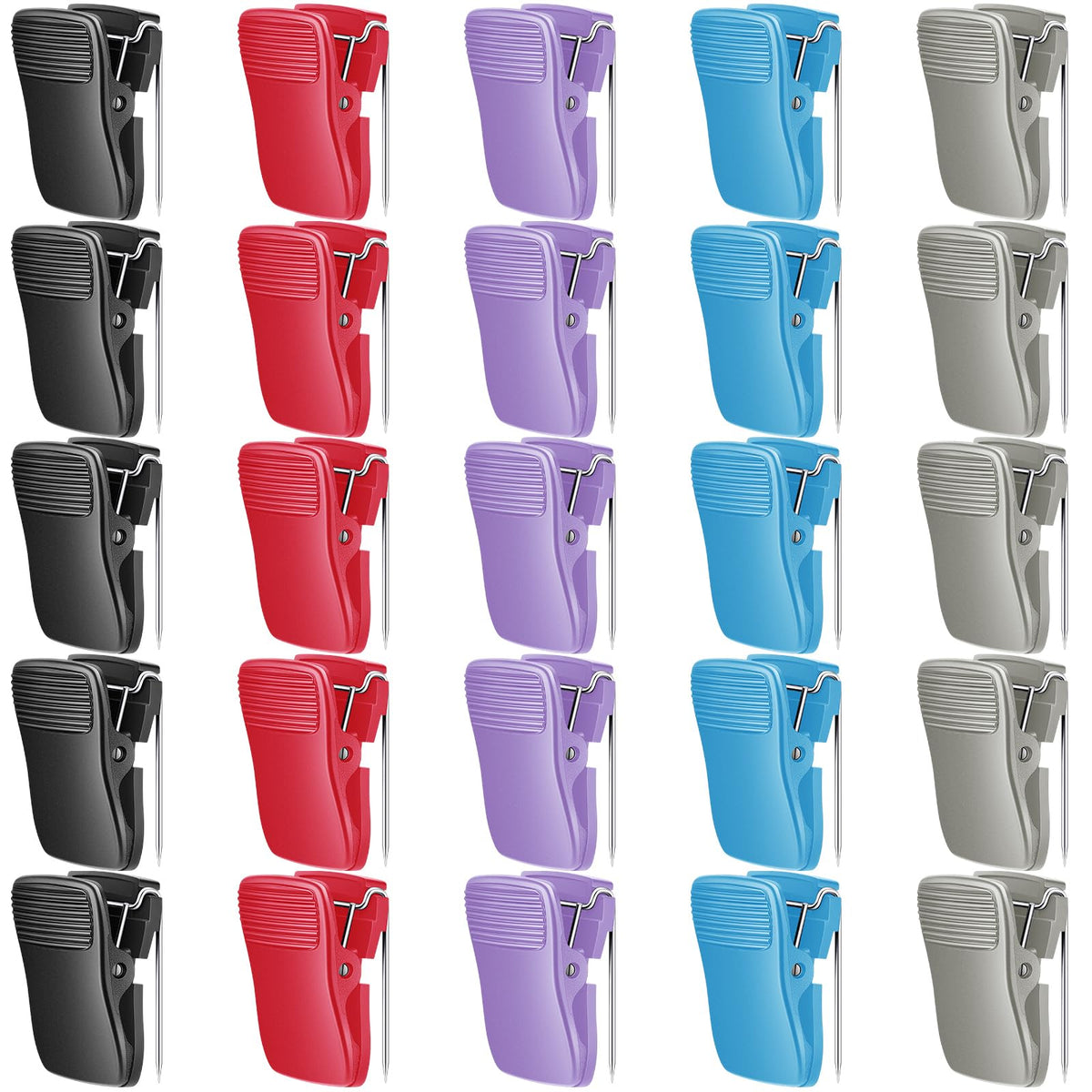 Chiisong 25 Pcs Cubicle Clips Fabric Panel Cubicle Accessories Fabric Partition Panel Messages Hooks Office Photos Wall Clips Fo