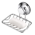 iPEGTOP Super Powerful Vacuum Suction Cup Soap Dish, Updated Strong Rustproof Stainless Steel Shower Caddy Soap Saver Sponge Hol