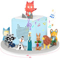RZYLKA 360 Round Turntable for Tonies Box 1/2 Organizer Storage Shelf, Magnetic Stand Holder for Toniebox Player Tonies Figures,