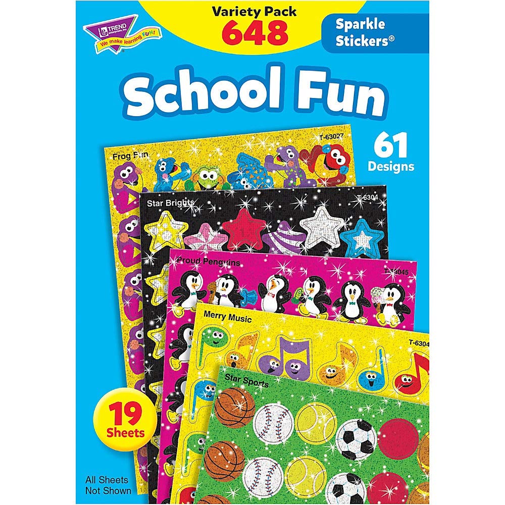 Sparkle Stickers School Fun Learning Materials Incentives & Motivators T-63904 Trend Enterprises Inc.