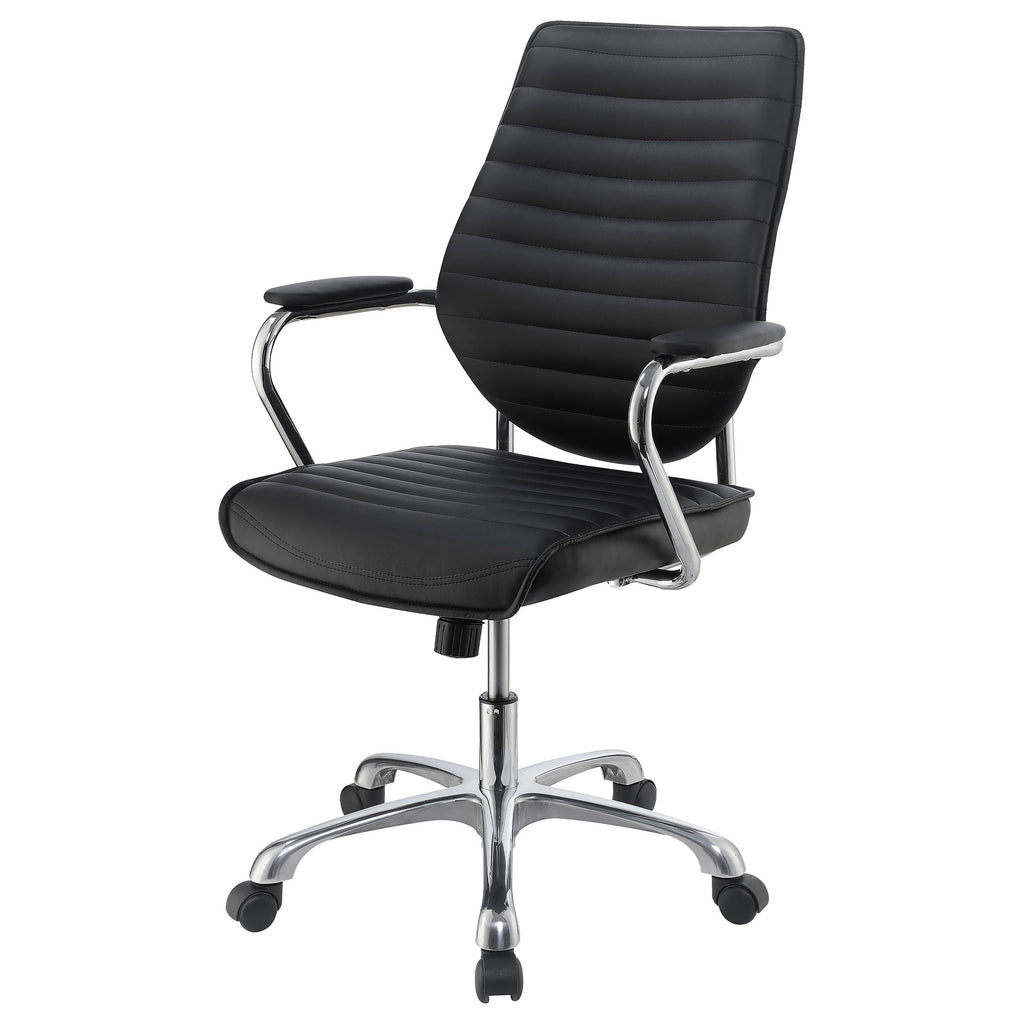 Coaster Home Furnishings Contemporary Black High-Back Office Chair