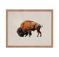 Poster Master Vintage Bison Bull Painting Poster - Retro Bull Print - Bison Art - Minimal Art - Yellowstone Buffalo Art - Americ