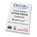 White 8.5' X 11' Cardstock - Blank Super Thick Paper - 50 Sheets - Artist Drawing Quality Eggshell Finish - Heavy Weight 120Lb