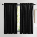 Nicetown Beige Velvet Curtains 63 Inches 2 Panels Set, Thermal Insulated Heavy Matt Rod Pocket Room Darkening Drapes, Privacy Pr