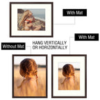 Golden State Art, 16X20 Picture Frame With Mat For 11X14 - High Definition Glass Wall Mounting Horizontal Vertical Display (Brow
