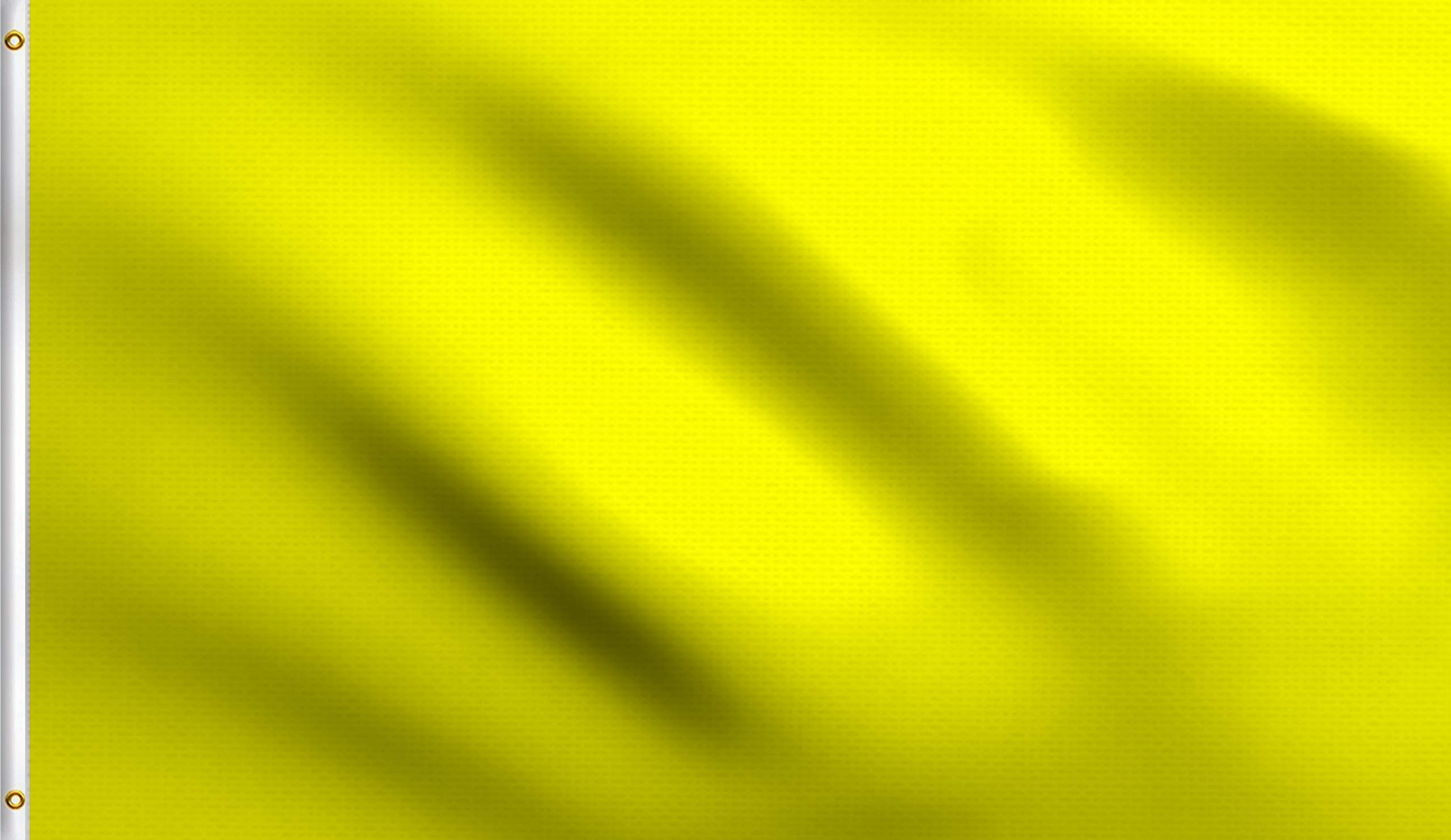 Dmse Solid Blank Flag 3X5 Ft Foot Flag Uv Resistant (3X5 Nylon, Yellow)