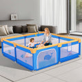 Arejonner Baby Playpen for Toddlers: 6.56x6.56 ft Kid-Safe Enclosed Play Yard | Non-Slip Base, Breathable Mesh - Easy-Portable f