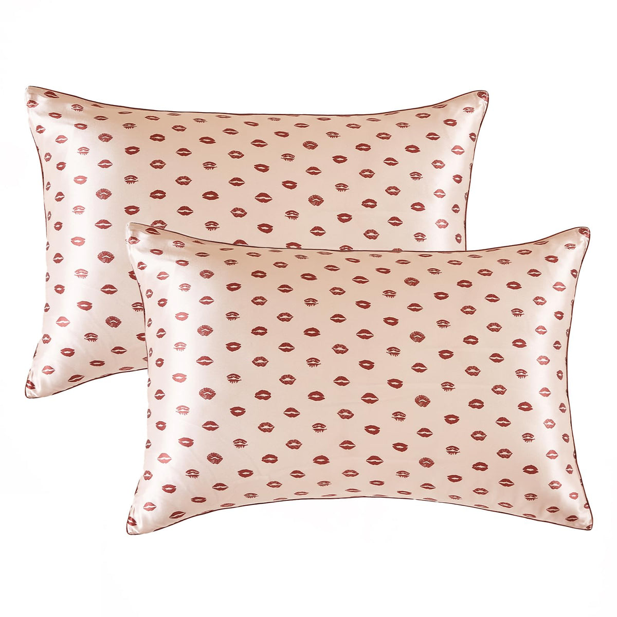 Thxsilk Set Of 2 Natural Mulberry Silk Pillowcase Hypoallergenic Zipper Pillow Case - Grade 6A+ 100% Pure Mulberry Real Silk Pil