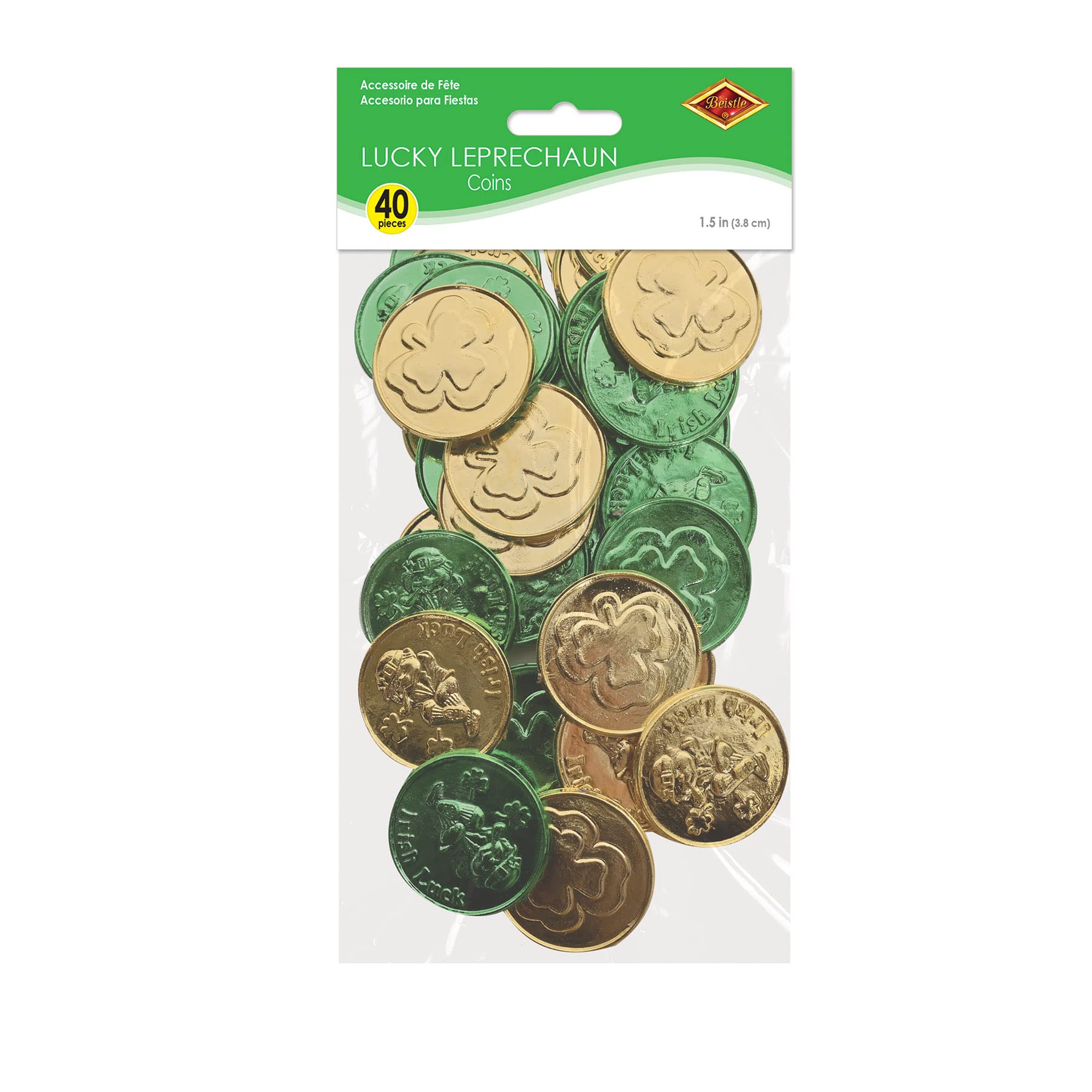 Lucky Leprechaun Plastic Coins
