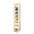 Berdeng Hanging Shoe Organizer for Closet with Side Mesh Pockets