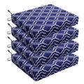 Wellsin Outdoor Chair Cushions For Patio Furniture - Outdoor Cushions For Chairs - Waterproof Patio Chair Cushions Set Of 4, 18.