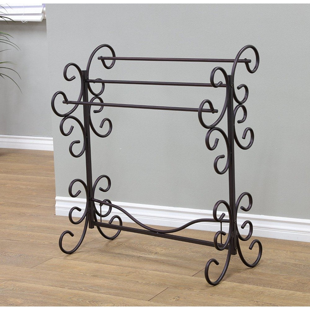 Frenchi Home Furnishing Blanket Rack, 35.5''H, Black