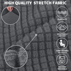 Jiviner High Stretch Couch Covers For 3 Cushion Couch, 1-Piece Jacquard Sofa Slipcovers Fitted Washable Sofa Covers With Elastic Bottom Furniture Protector For Kids Pets (Sofa, Grey)