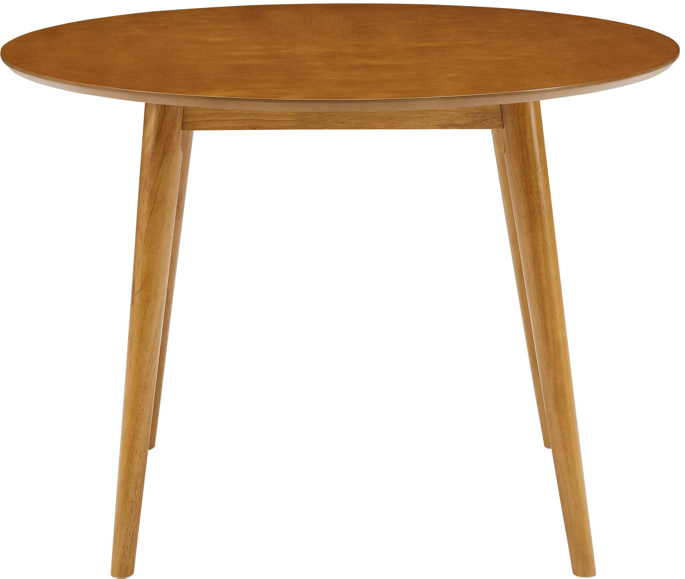 Crosley Furniture Landon Mid-Century Modern Round Wood Dining Table, Acorn