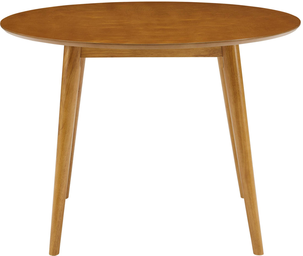 Crosley Furniture Landon Mid-Century Modern Round Wood Dining Table, Acorn