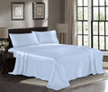 Satin Sheets Twin [3-Piece, Baby Blue] Hotel Luxury Silky Bed Sheets - Extra Soft 1800 Microfiber Sheet Set, Wrinkle, Fade, Stai