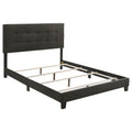 Coaster Home Furnishings Mapes Transitional Fabric Upholstered Queen Size Panel Bed Frame 50-inch Headboard Charcoal 305746Q